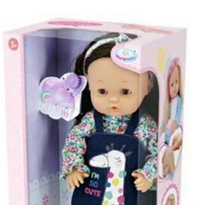 عروسک دخترانه با بلوز و سارافون وارم بیبی Warm Baby مدل RT05080-4-اسباب بازی